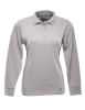 Ladie's Long Sleeve Original Polo - Heather Grey